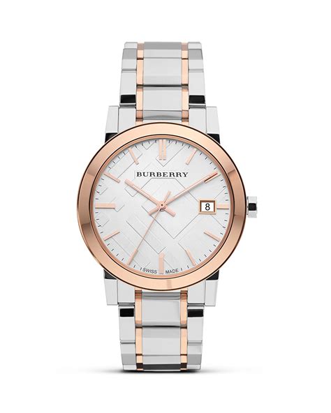 burberry two tone stainless steel watch 38mm|burberry stainless steel watch bu2304.